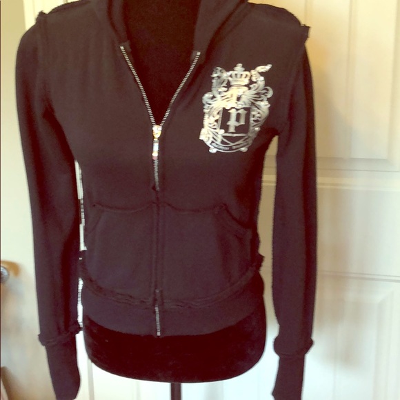 Pepper Fun Embellished Deconstructed Hoodie - Picture 1 of 6